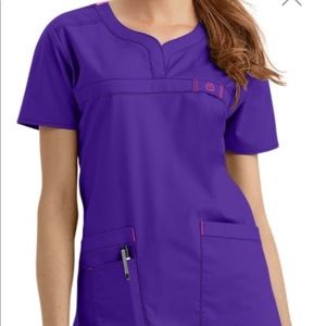 Wonderflex purple3x scrub set